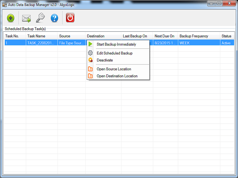 folder daily backup automatically